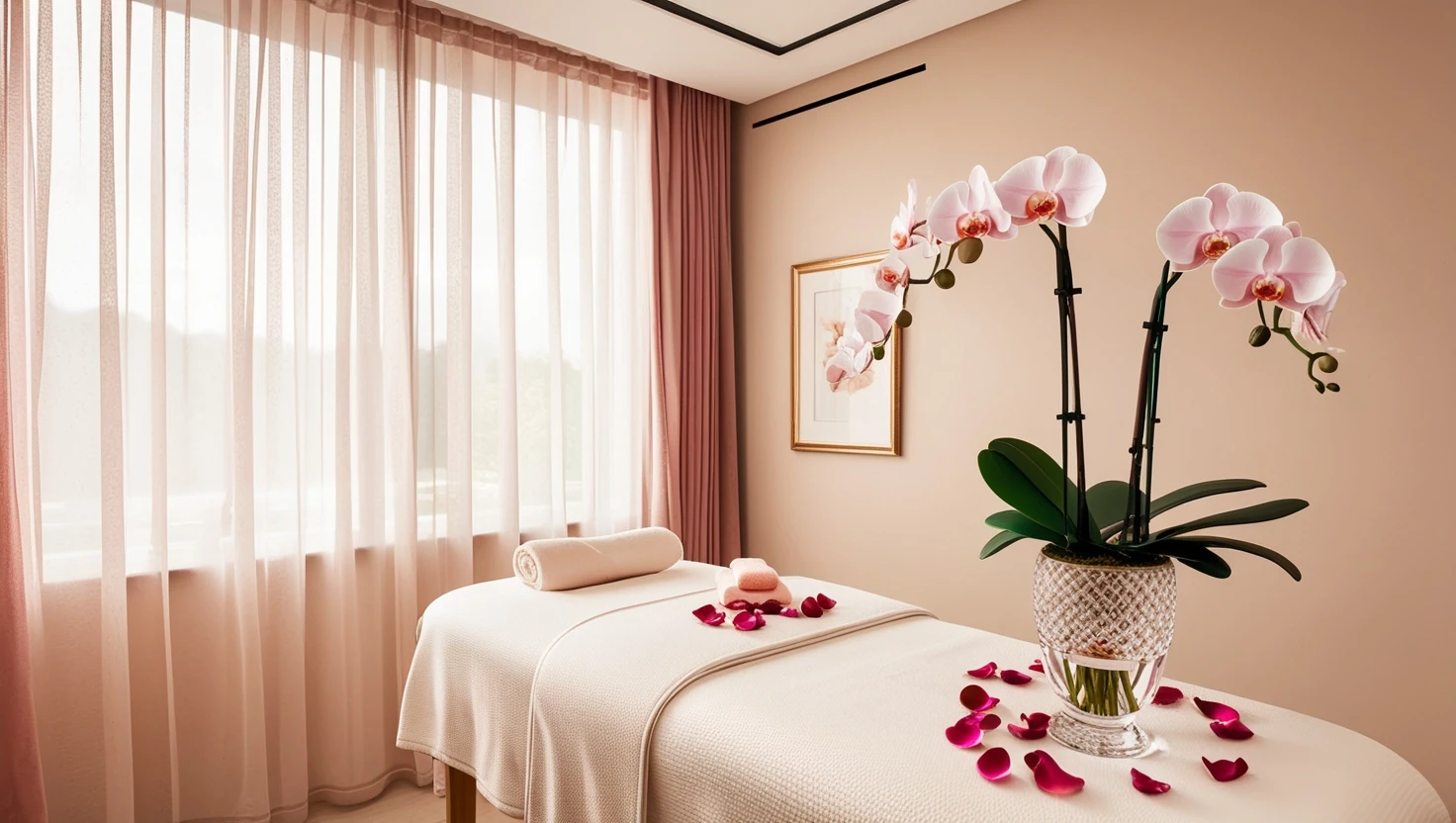 Maison Rosé güzellik merkezi spa ortamı